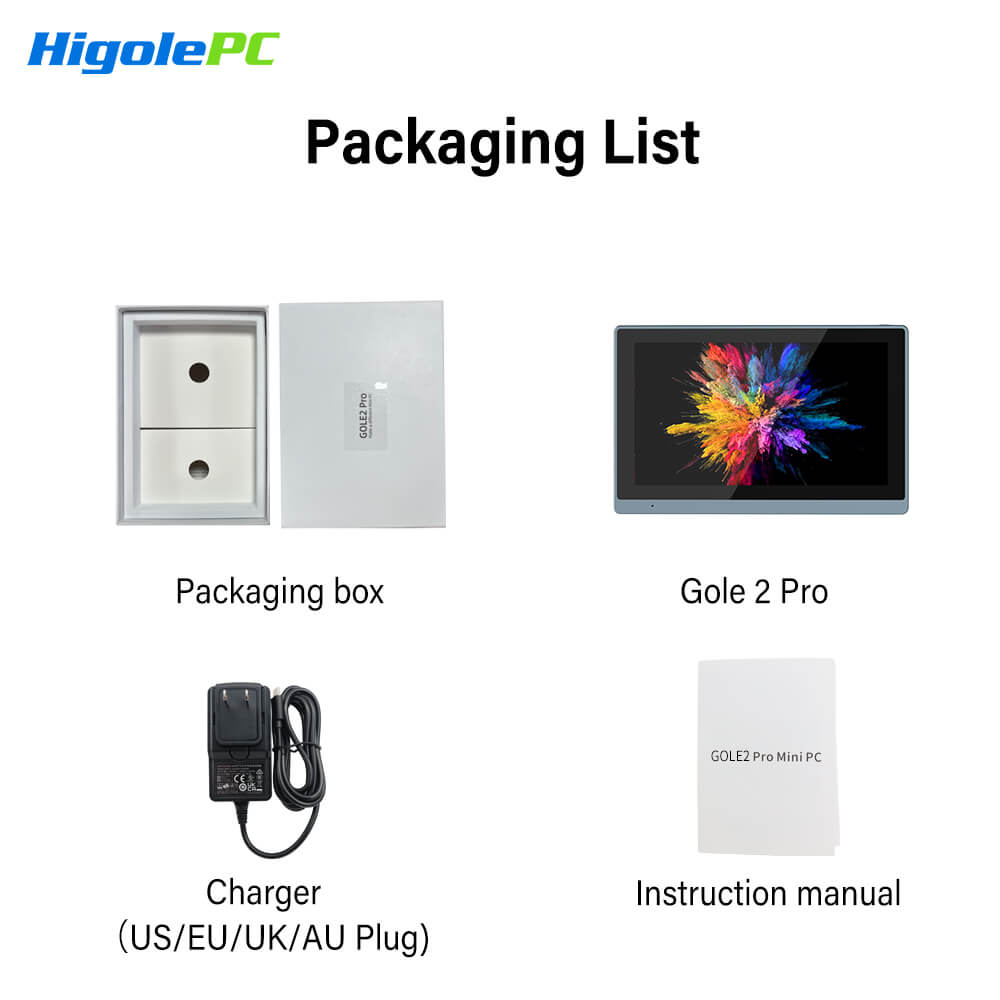 Higole gole2 pro Package includes: Gole2 Pro*1, Charger*1, User Manual*1