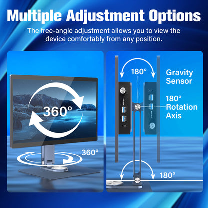 Tablette PC industrielle HIGOLE F15 15,6 pouces Windows 11 avec support – Celeron N5095, 8 Go de RAM, 128 Go de stockage