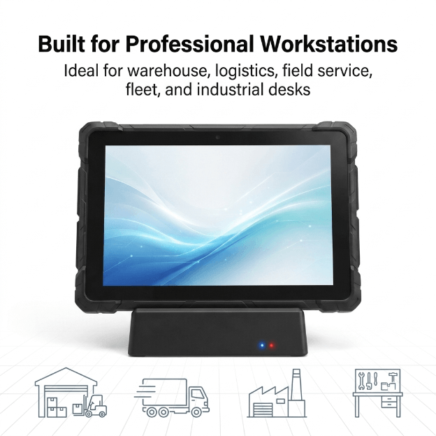 HIGOLEPC Rugged Tablet Docking Base Station