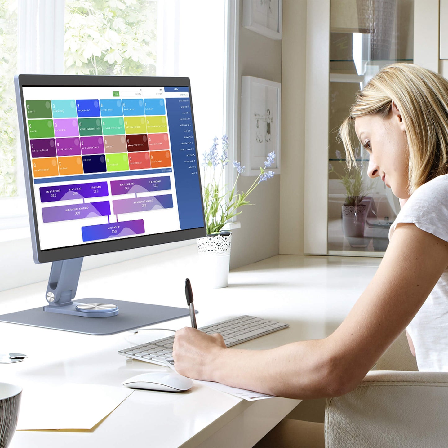 Tablette PC industrielle HIGOLE F15 15,6 pouces Windows 11 avec support – Celeron N5095, 8 Go de RAM, 128 Go de stockage