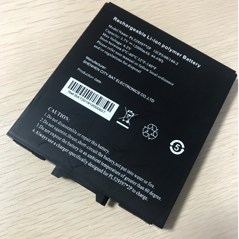 HIGOLE F7R industrial rugged tablet battery 12000mAh, white background, essential power accessory for field and business operations.