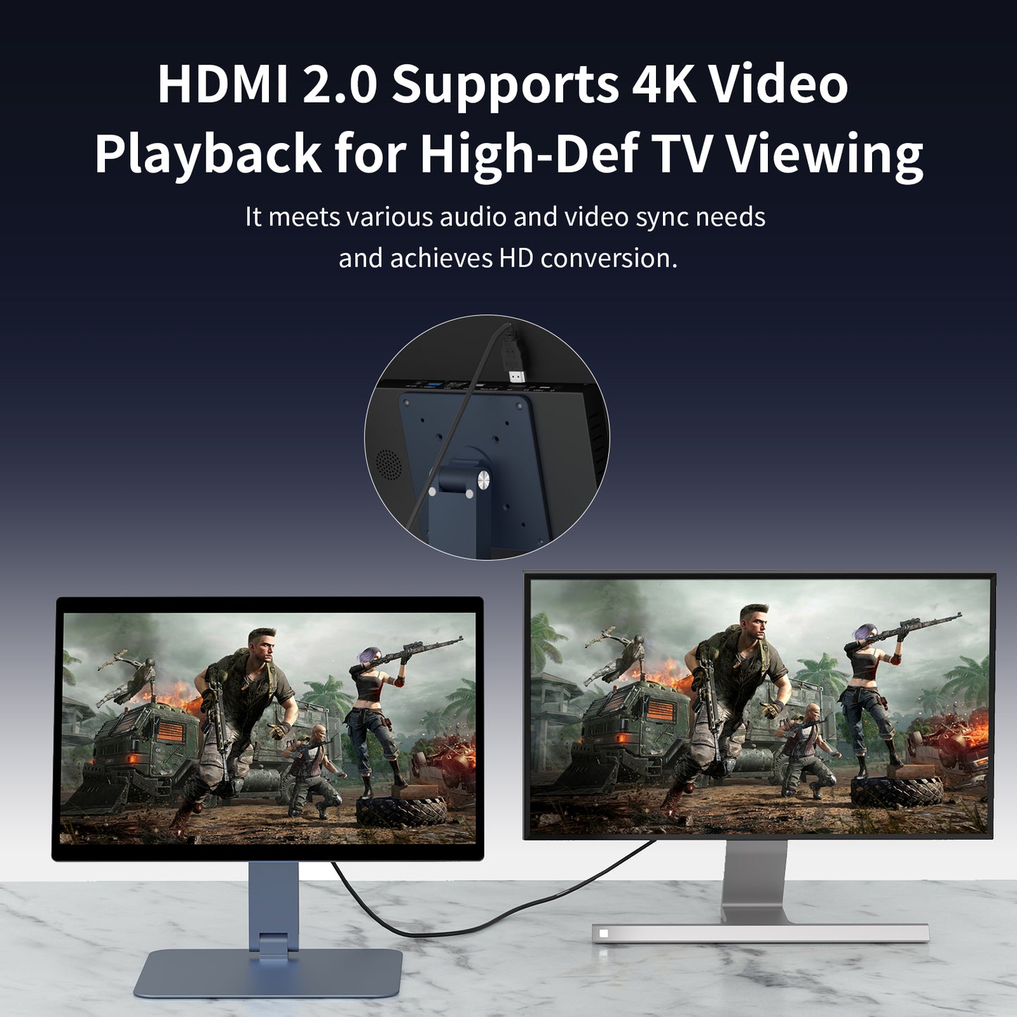 Higole F15R Compact POS terminal with HDMI 2.0 port, 4K resolution support, suitable for high-definition presentation and business operations.