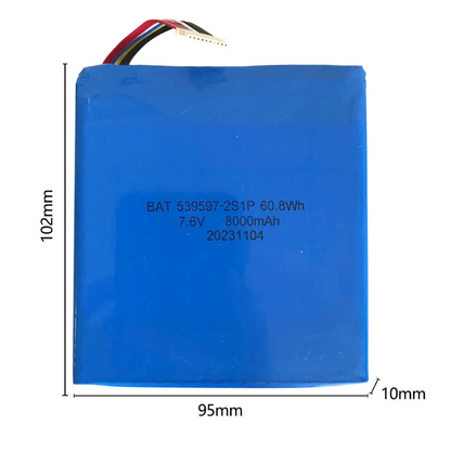 HIGOLE rugged tablet with 8000mAh battery front view on white background, industrial tablet with long battery life.Size:102mm*95mm*10mm