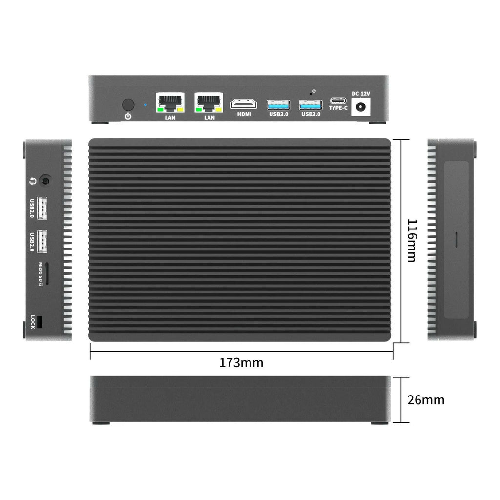 Higole F9B Pro N100　値下げ交渉不可 HiGole F9B 7-Inch Screen Mini PC - Intel Celeron N100, 16GB