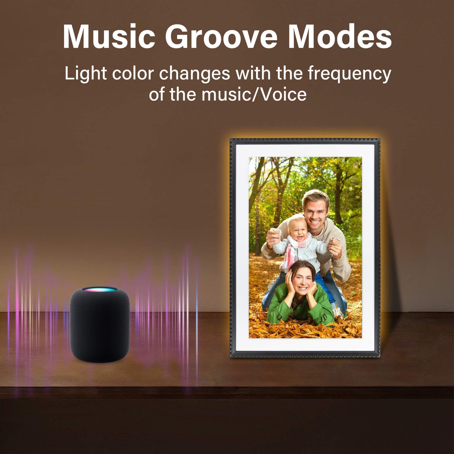 Cadre photo numérique Wi-Fi HIGOLE 10,1" 32 Go | Rotation automatique