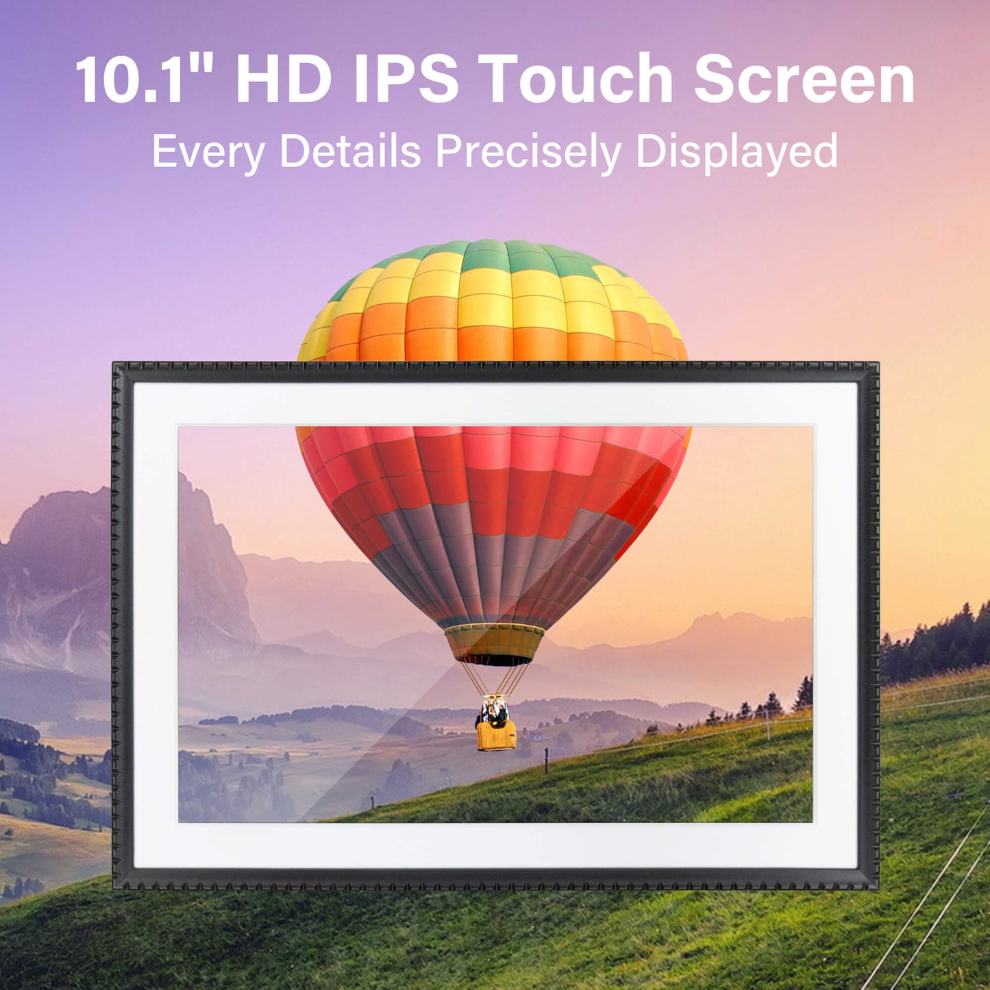 Cadre photo numérique Wi-Fi HIGOLE 10,1" 32 Go | Rotation automatique