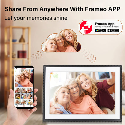 Cadre photo numérique Wi-Fi HIGOLE 10,1" 32 Go | Rotation automatique