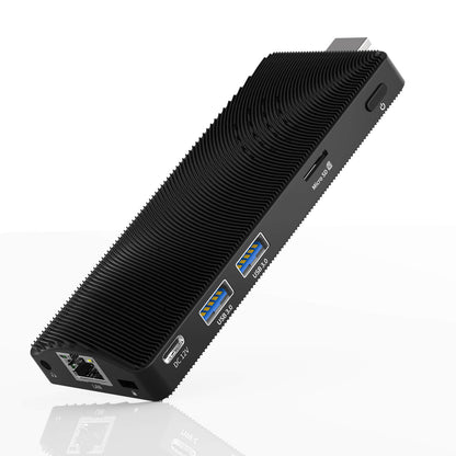 Higole D5 minipc stick White background front display,Portable and highly compatible with office software