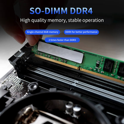 Higole F10_Flat-surface pos terminal Industrial PC featuring high-speed DDR4 memory for smooth business and retail applications