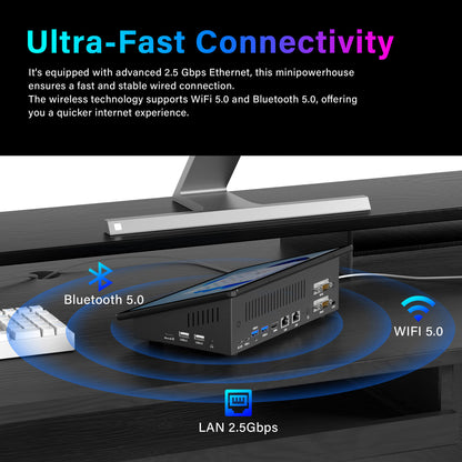 Higole F10 10.1-inch slanted surface POS terminal with 2.5Gbps wired network, 5.0G Wi-Fi, and Bluetooth 5.0, front view, ideal for retail, cafés, restaurants, and office use.