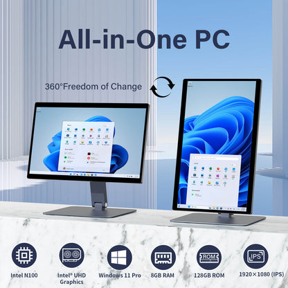 Higole F15 POS terminal Equipped with an Intel 12th Gen N100 CPU and Intel UHD Graphics, supporting Windows OS, 8GB RAM, 128GB ROM, and a 1920x1080 IPS display. Its outstanding performance effortlessly handles daily tasks, making it an excellent choice for business and industrial use.