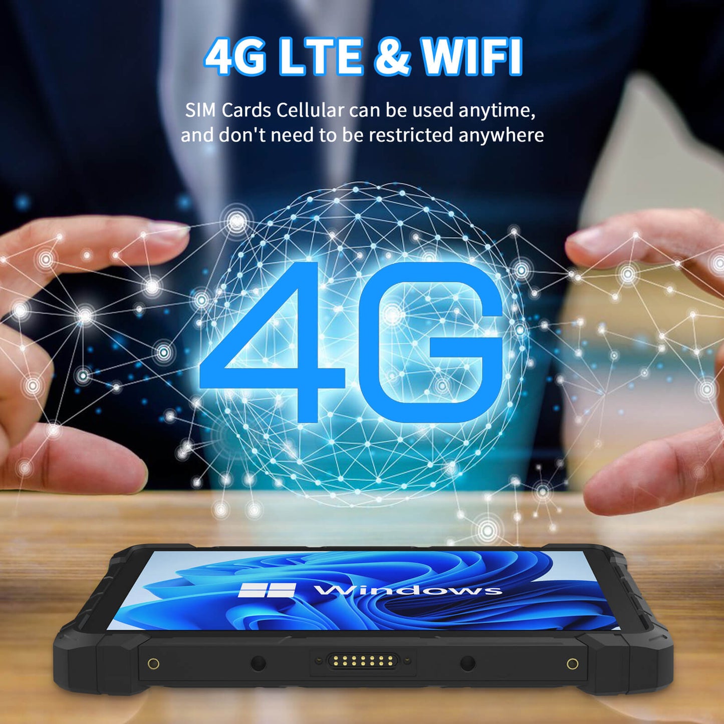 Higole F7G rugged tablet 4G LTE & WIF!
SlM Cards Cellular can be used anytime,and don't need to be restricted anywhere