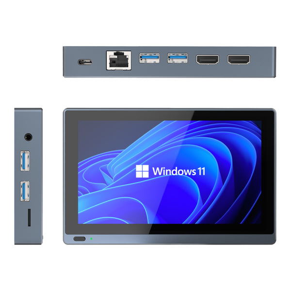 This is a HIGOLE GOLE1 Pro Mini Pc, equipped with the latest Windows 11 system, the latest mini industrial computer.