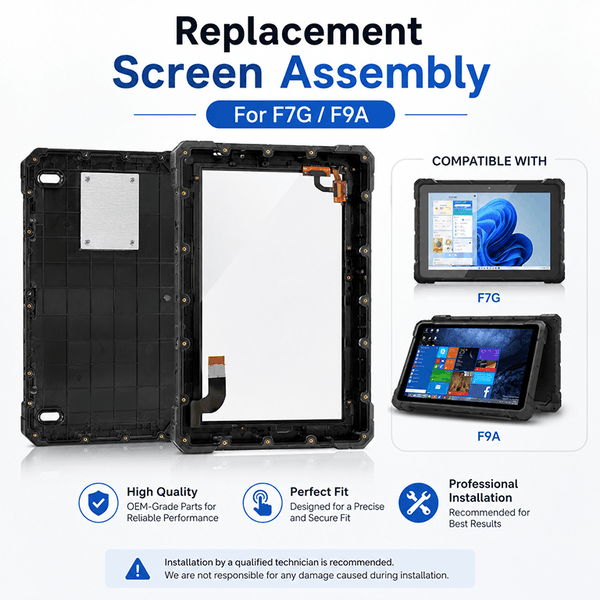 HIGOLE Rugged Tablet Screen Replacement Assembly
