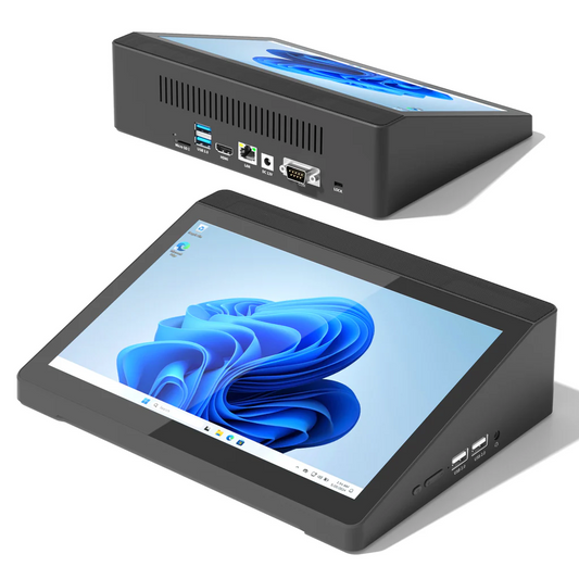 HiGole F6 10.1" Touchscreen Mini All-in-One PC – Dual OS (Windows & Android), 4GB RAM 64GB Storage